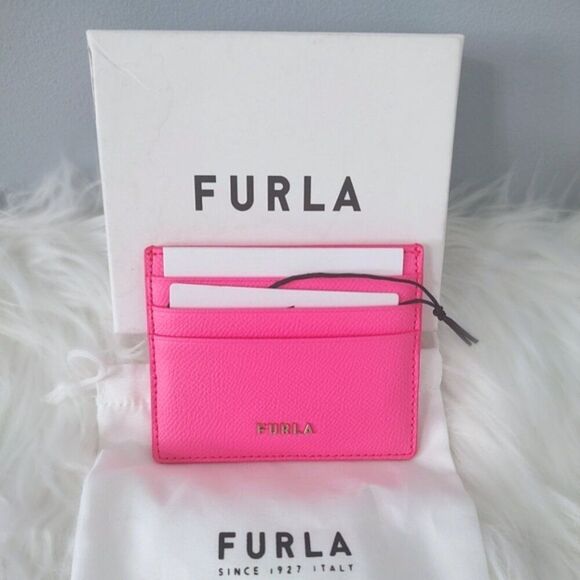 NEW Furla cardholder full inclusion w/box & dusty - Picture 2 of 10